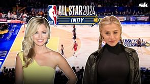 In Photos: Ex-MLB star Joe Smith's wife Allie shines bright in diamond choker at NBA All-Star Game
