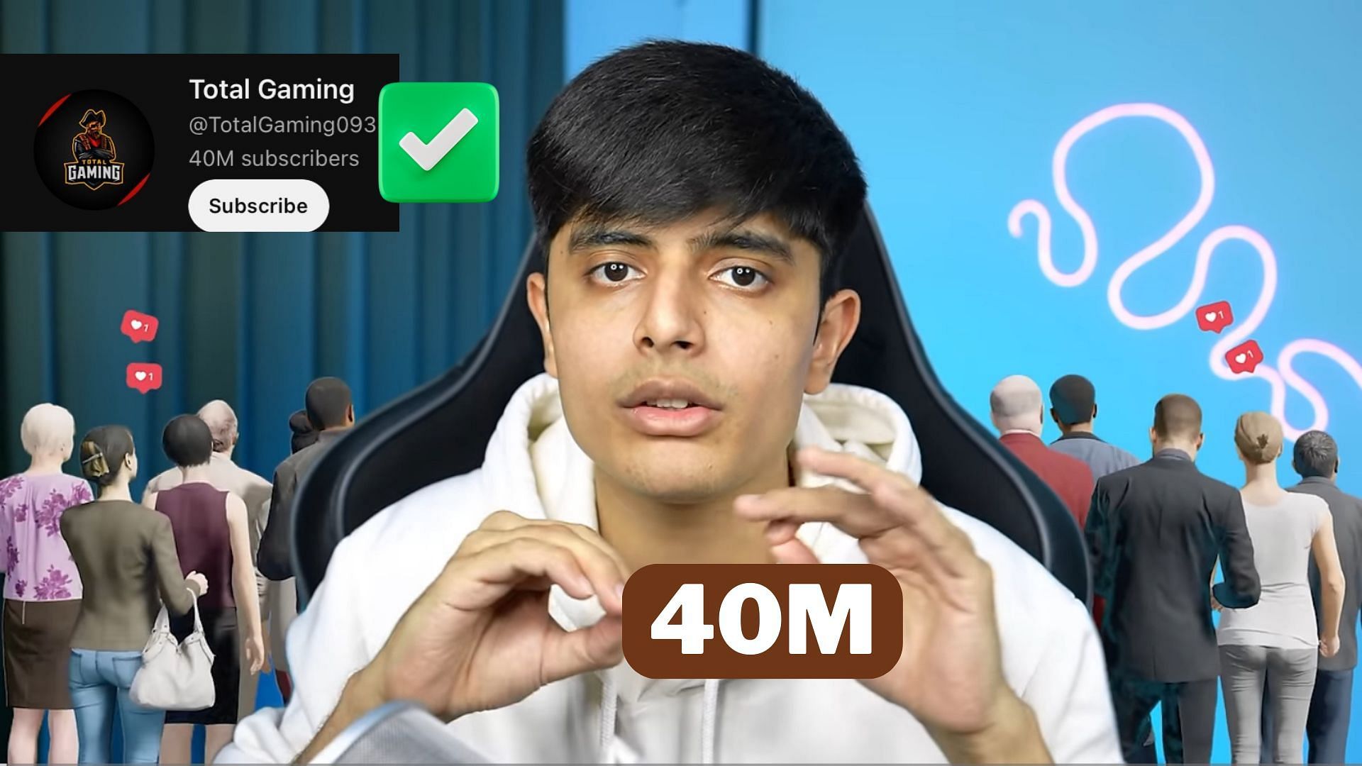 Total Gaming crosses 40 million subscribers on YouTube (Image via Total Gaming) 