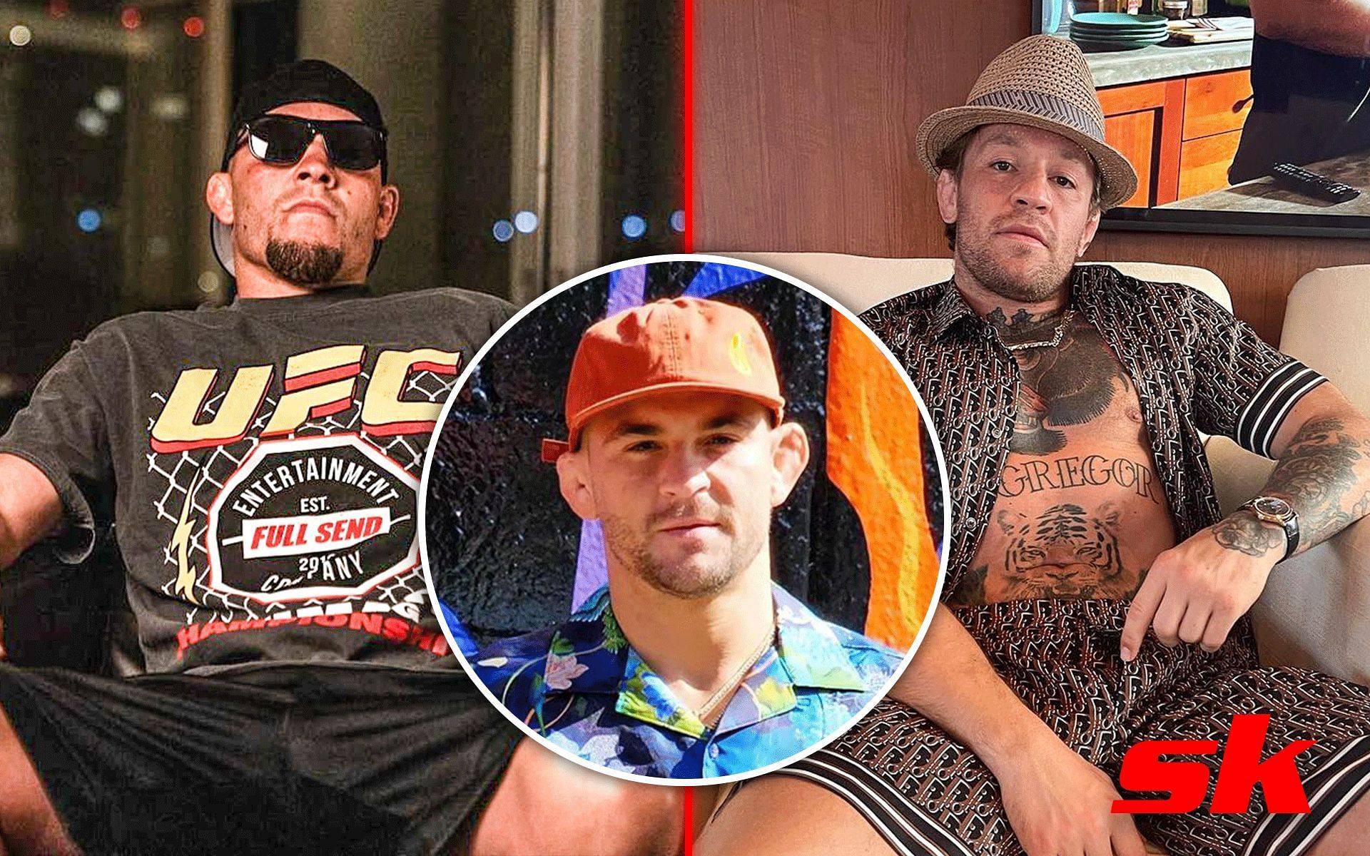 Dustin Poirier weighs in on fighting Nate Diaz and Conor McGregor [images courtesy of @natediaz209/Instagram, @dustinpoirier/Instagram, @thenotoriousmma/Instagram]