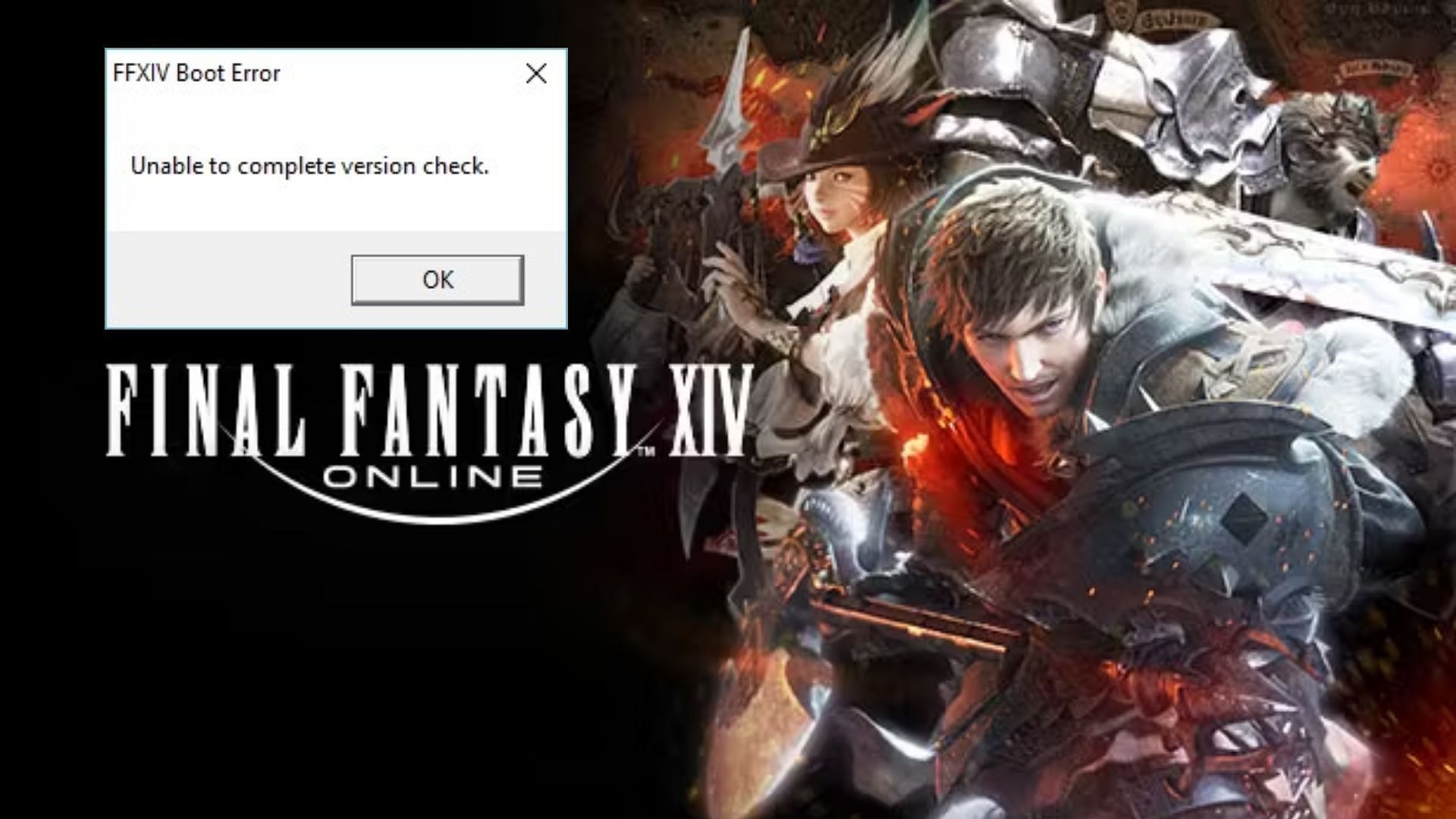 This error can happen because of unstable network (Image via Square Enix)