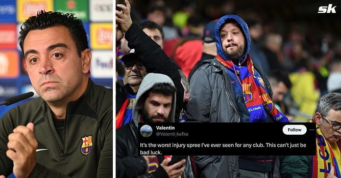 “This can’t be bad luck” “Sack the medical team” - Barcelona fans devastated as attacker leaves the pitch in tears due to injury