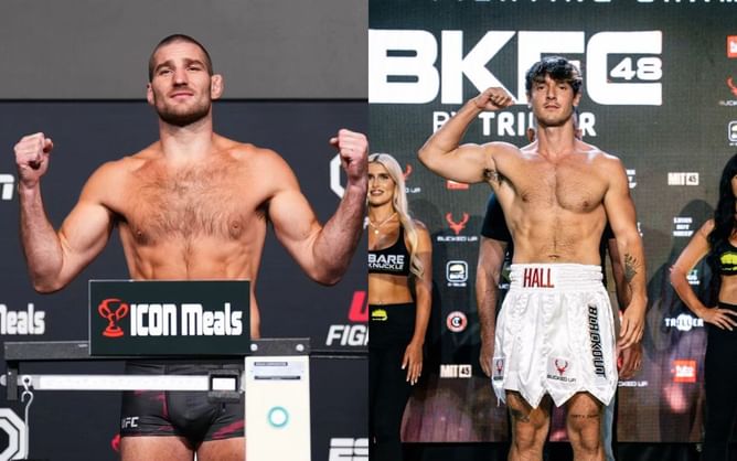 Sean Strickland sends "dead body" warning to Bryce Hall, leaks DMs after latter's sparring call-out