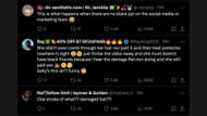 Internet users react to viral video ((Image from Twitter/@theroutineskin))