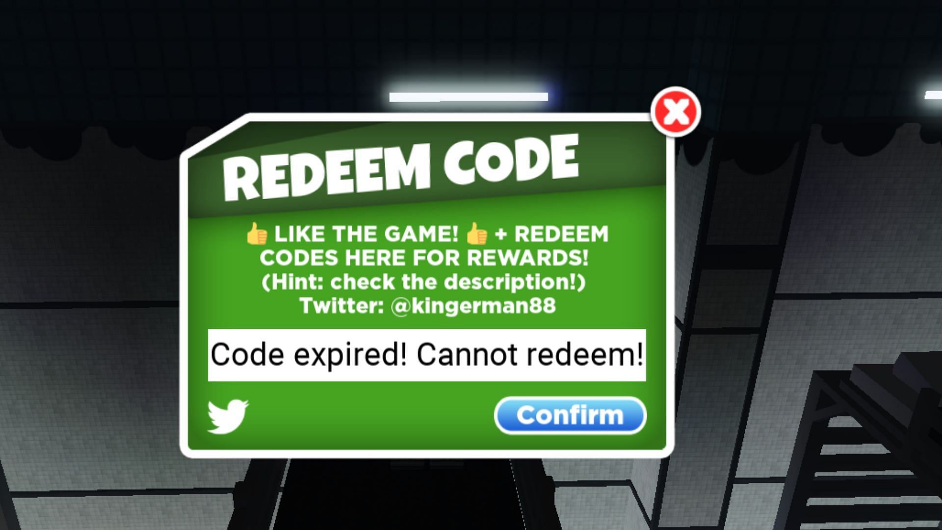 Code expired! Cannot redeem! (Roblox||Sportskeeda)