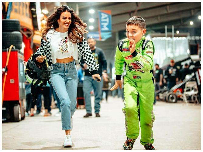 “I’ll kiss you on camera”: Samantha Busch ‘embarrasses’ son Brexton in a video shared by Kyle Busch’s son