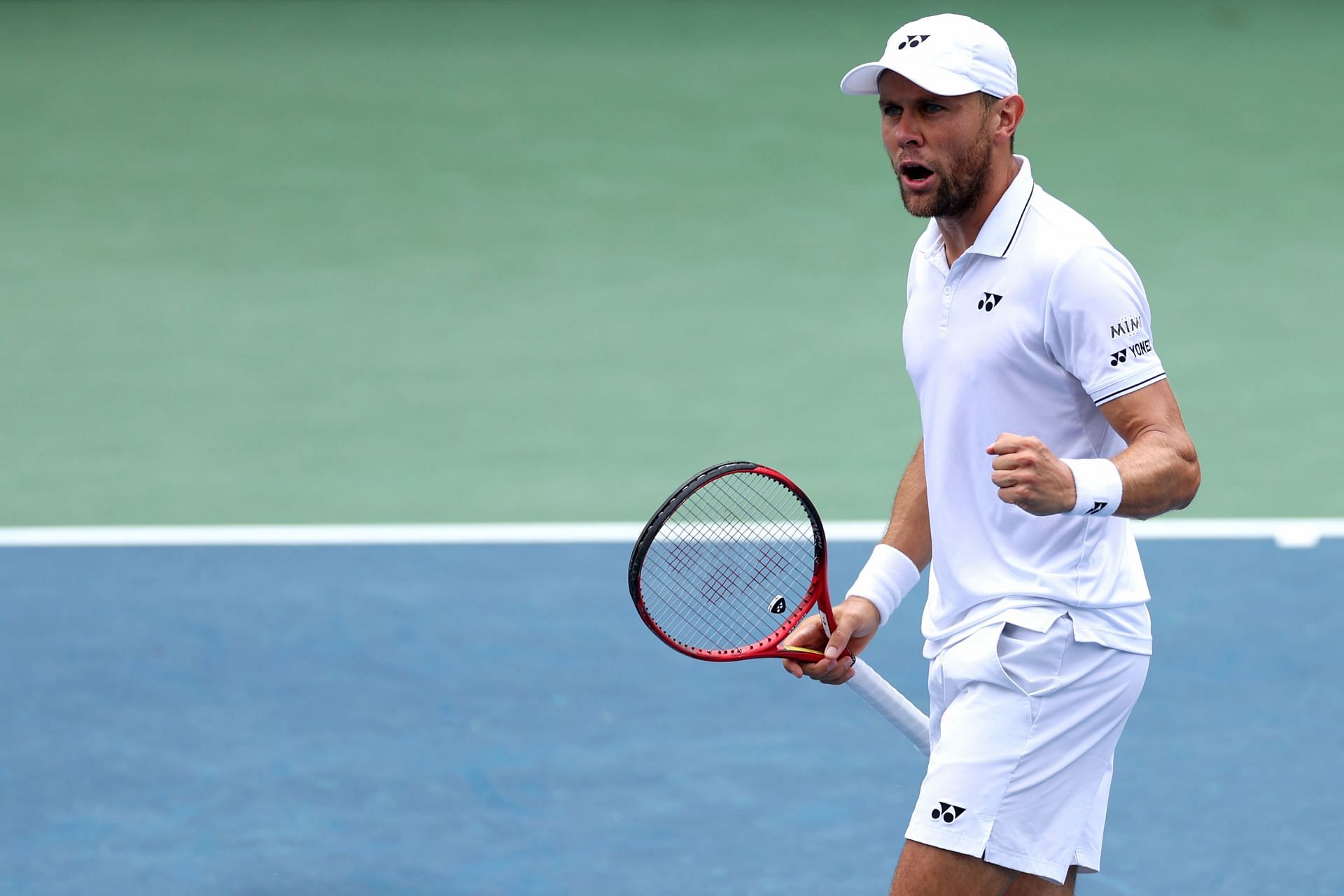 Radu Albot at the 2023 Mubadala Citi DC Open - Getty Images