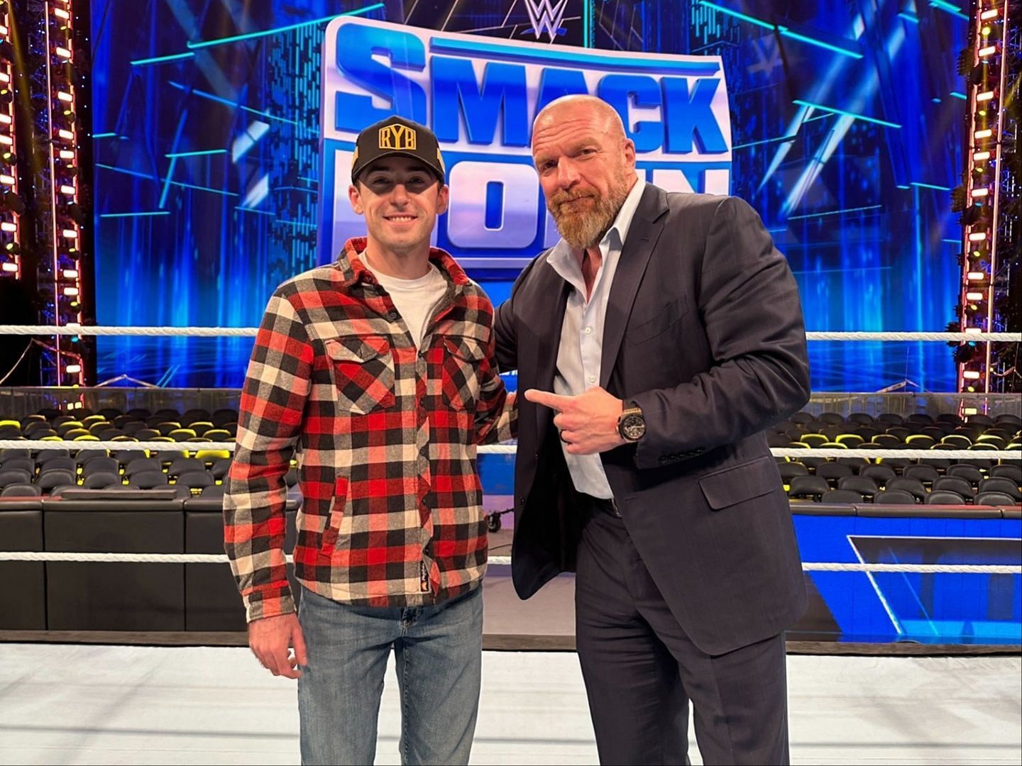 Ryan Blaney and Triple H (Image via X @TripleH)