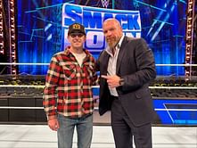 WATCH: NASCAR champion Ryan Blaney chats with former wrestler and WWE CCO Triple H