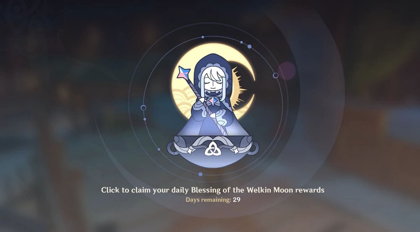 Blessing of the Welkin Moon (Image via HoYoverse)