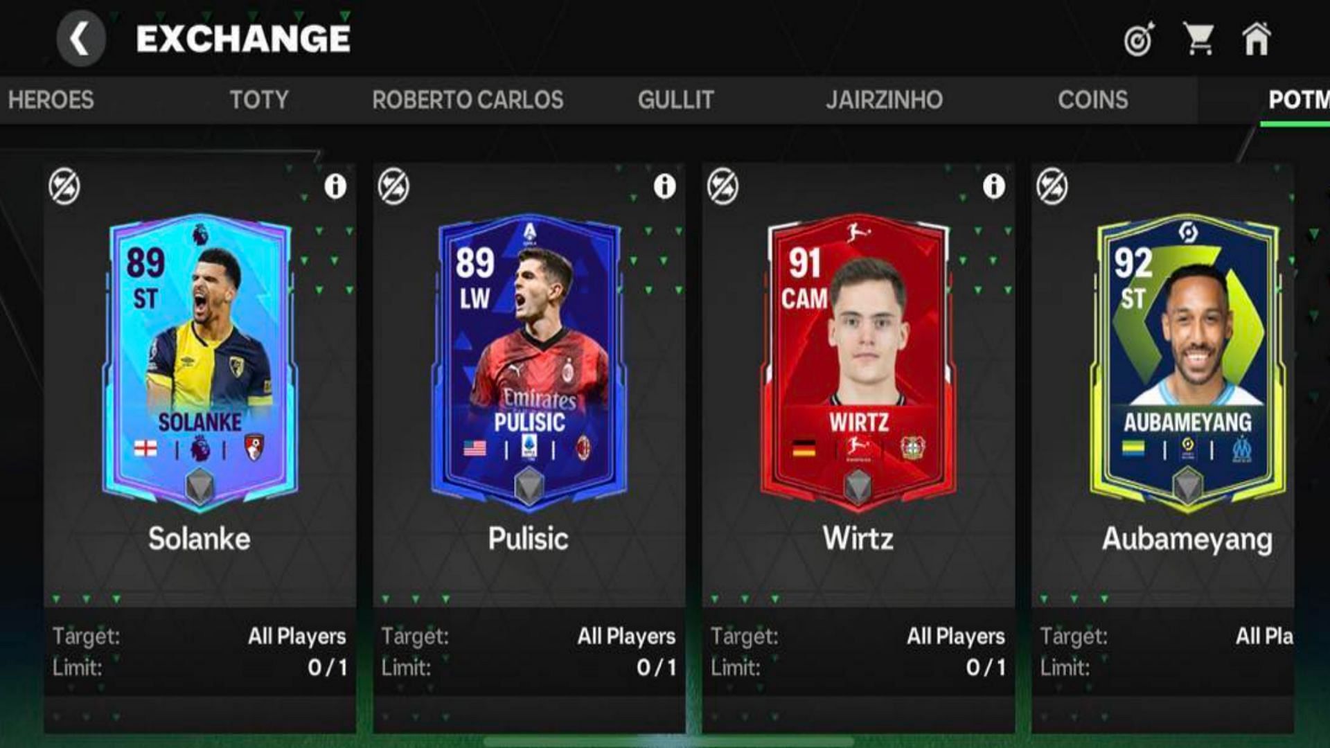 POTM and other exchanges are still running in FC Mobile (Image via EA Sports)