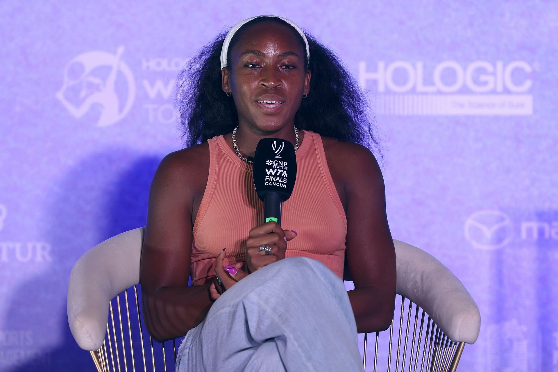 Coco Gauff at the 2023 WTA Finals