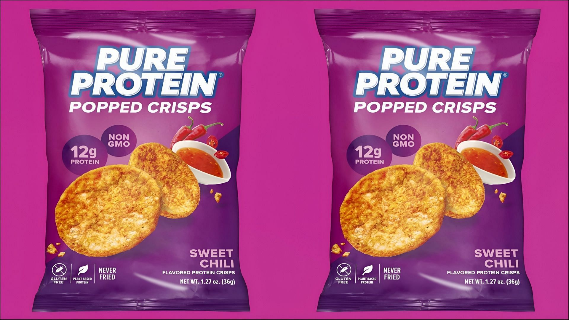 Pure Protein&#039;s new Sweet Chilli Popped Crisps are priced at over $1.83 each (Image via Amazon)