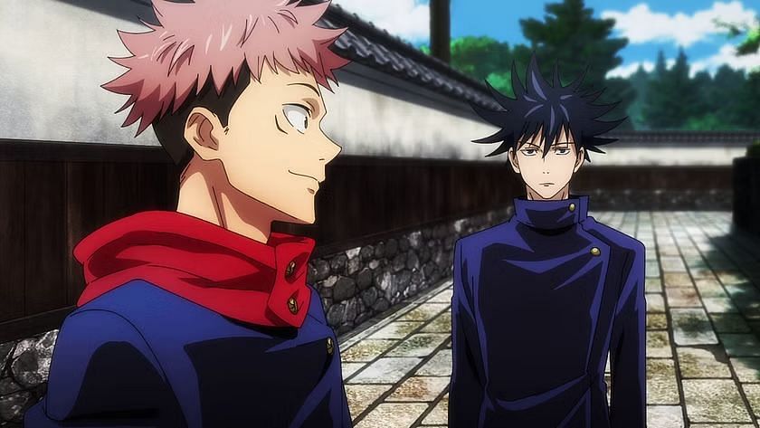 Yuji and Megumi as seen in the Jujutsu Kaisen anime (image via MAPPA)