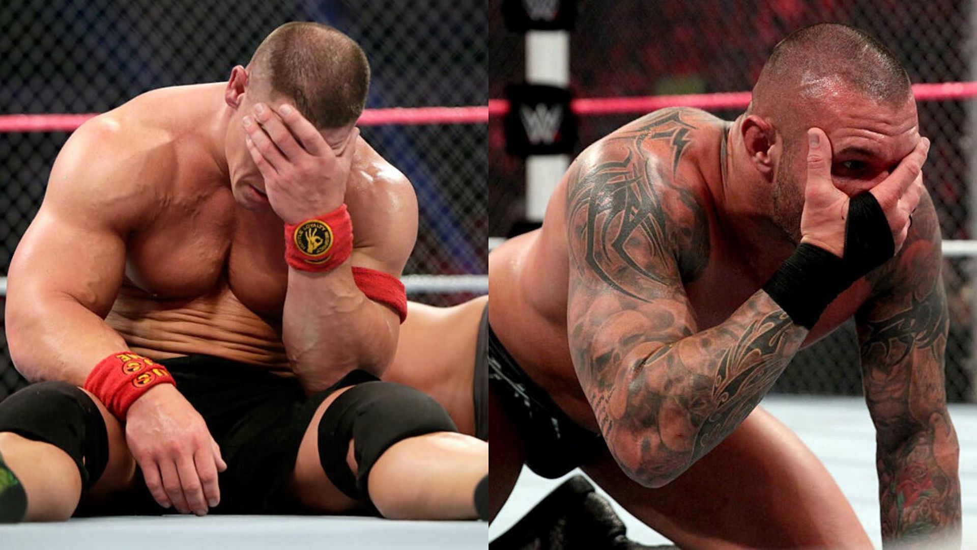 John Cena (left), Randy Orton (right)