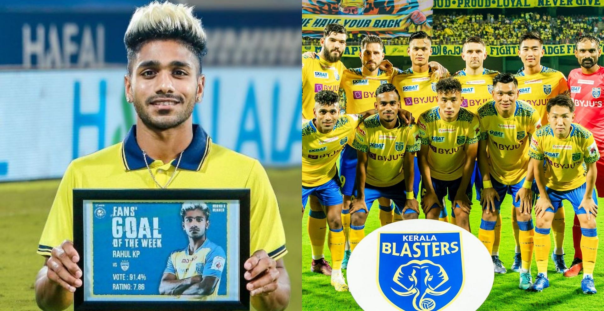 Kerala Blasters FC winger Rahul KP has come up with an Instagram story following his team