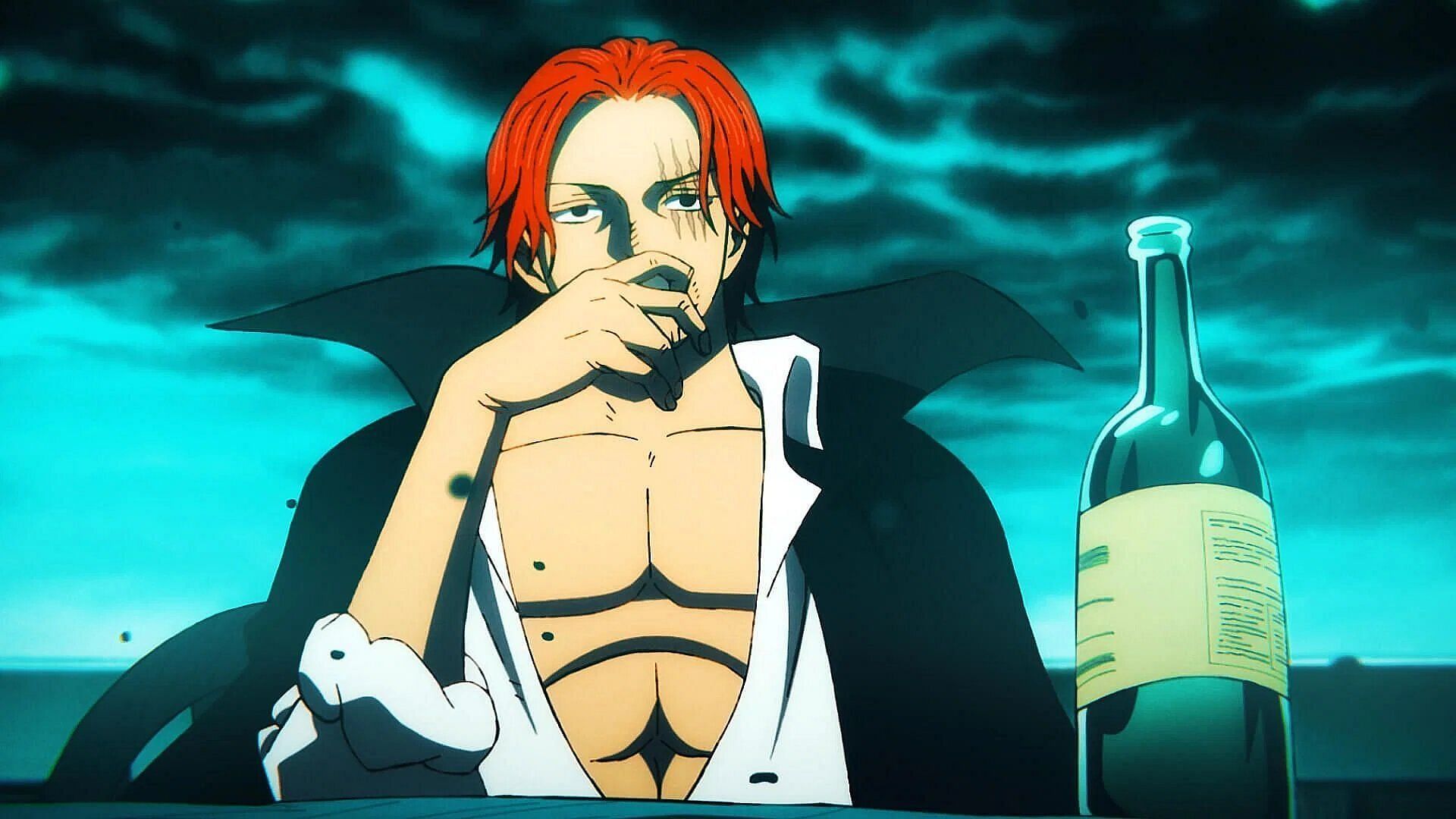 Shanks in the anime (Image via Toei Animation).