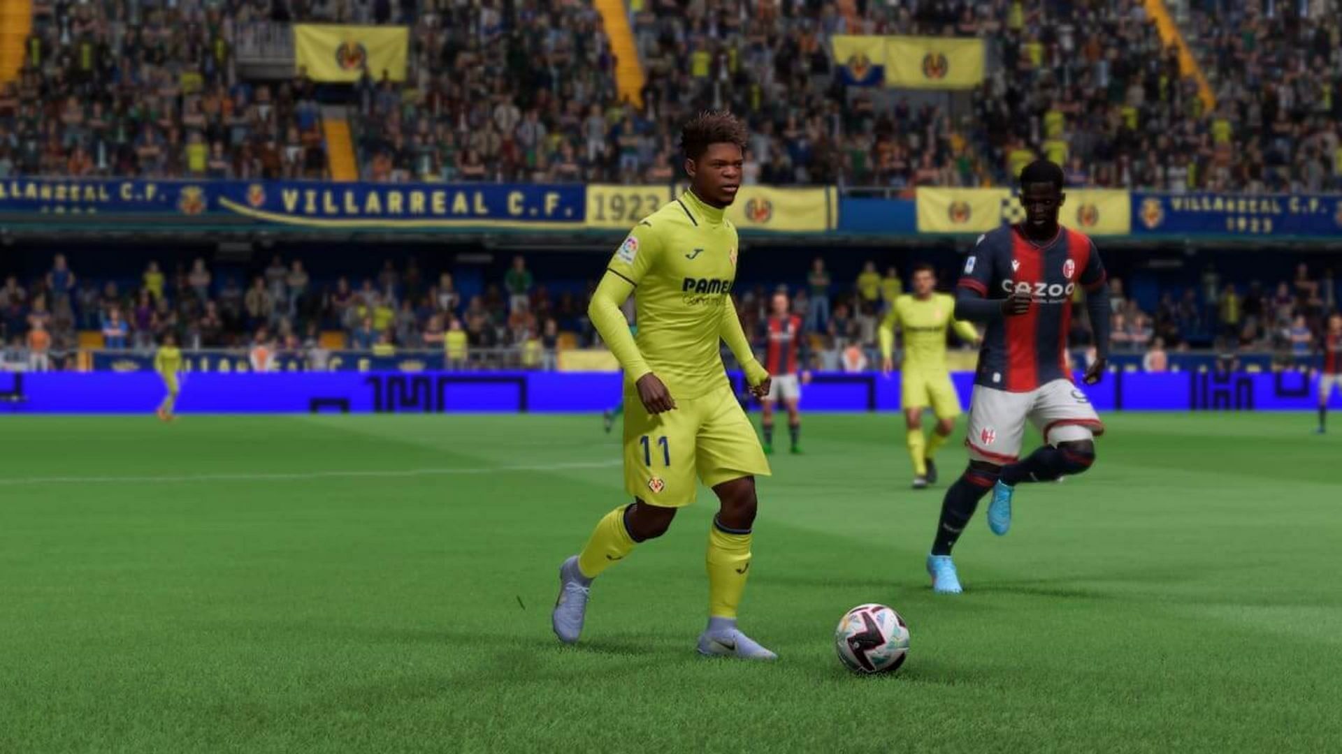 Samuel Chukwueze transferred to AC Milan this season (Image via EA Sports)