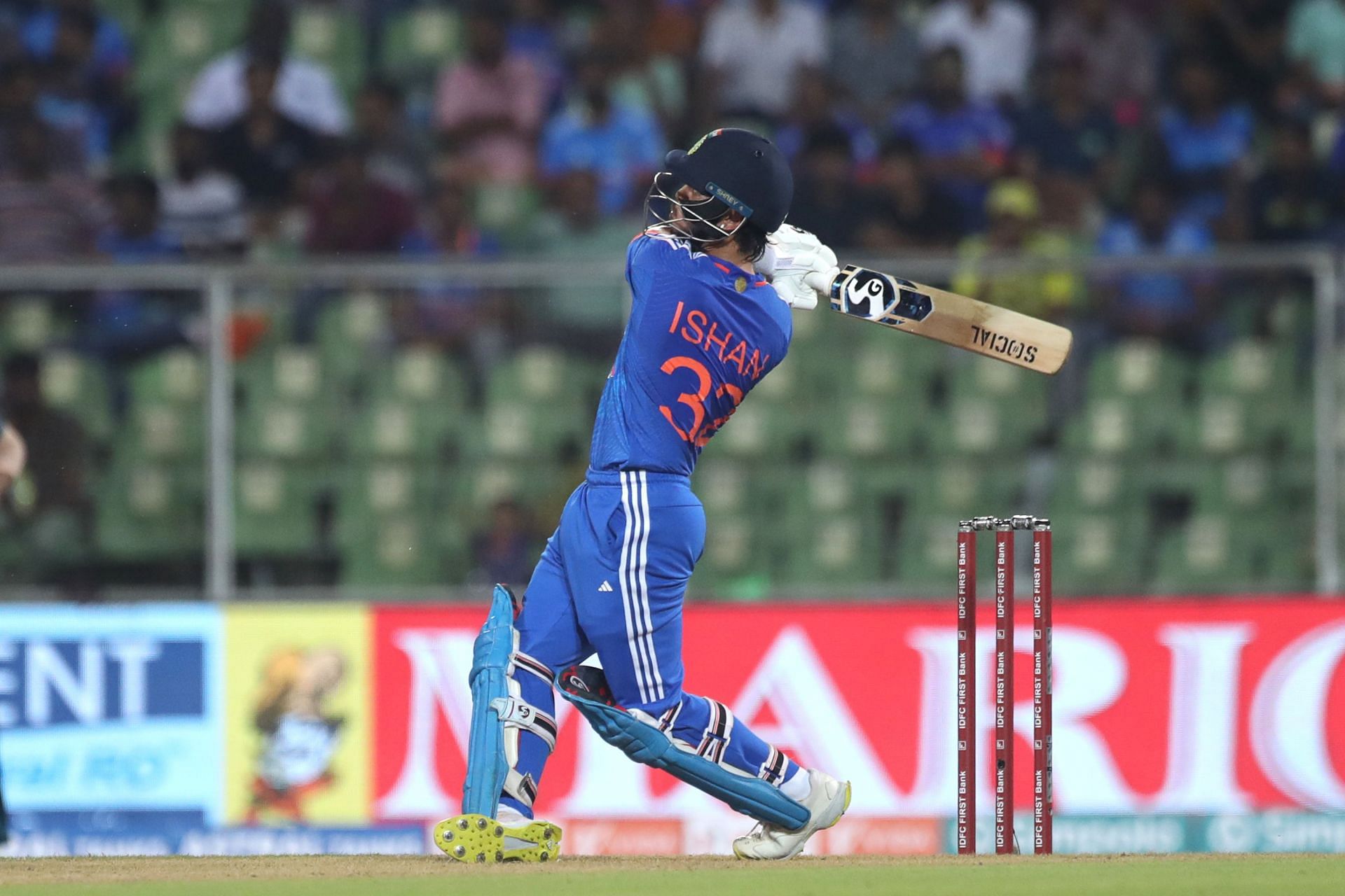 Ishan Kishan has batted only once below No. 3 in T20Is. [P/C: Getty]