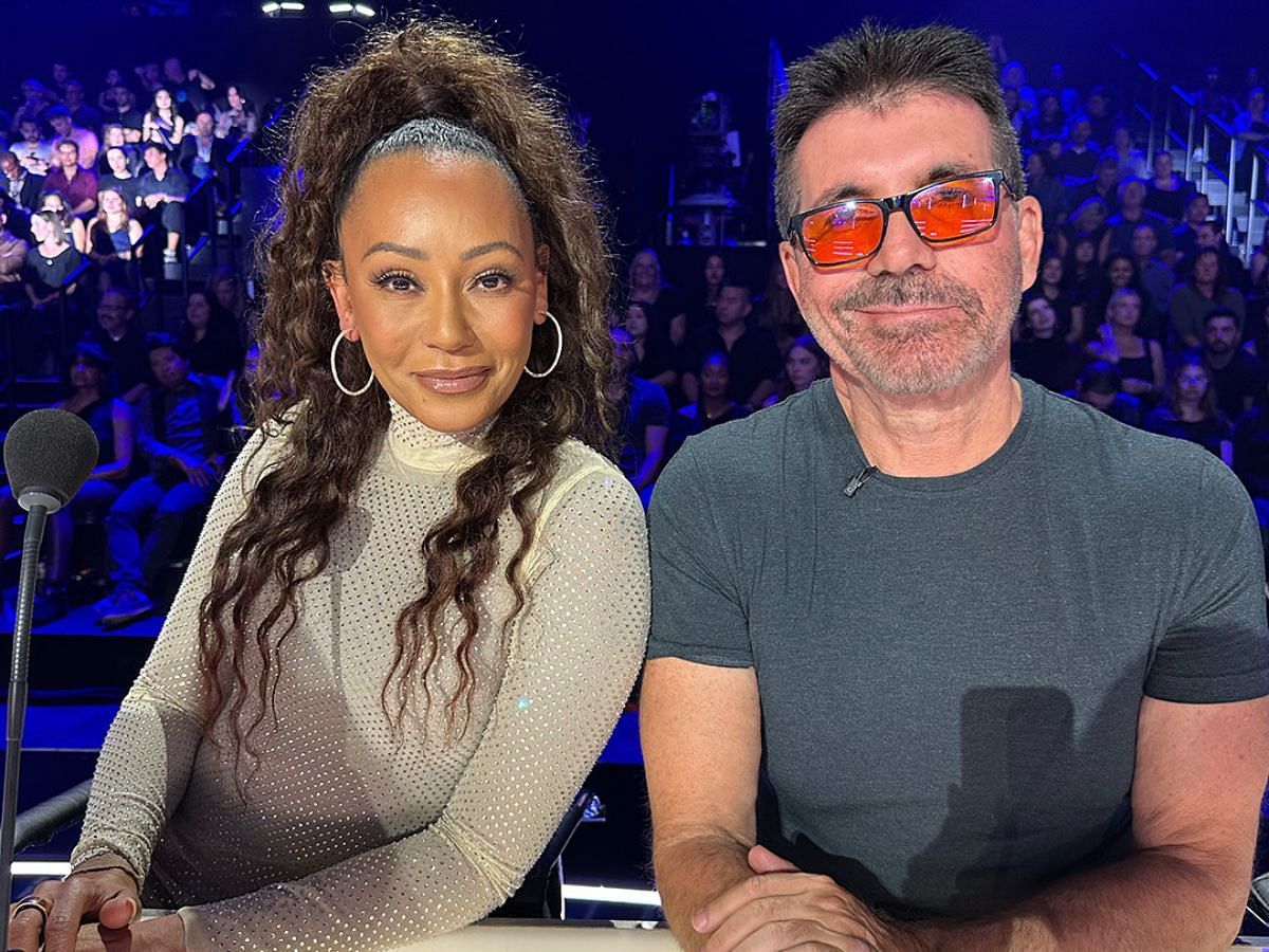Mel B and Simon Cowell from America