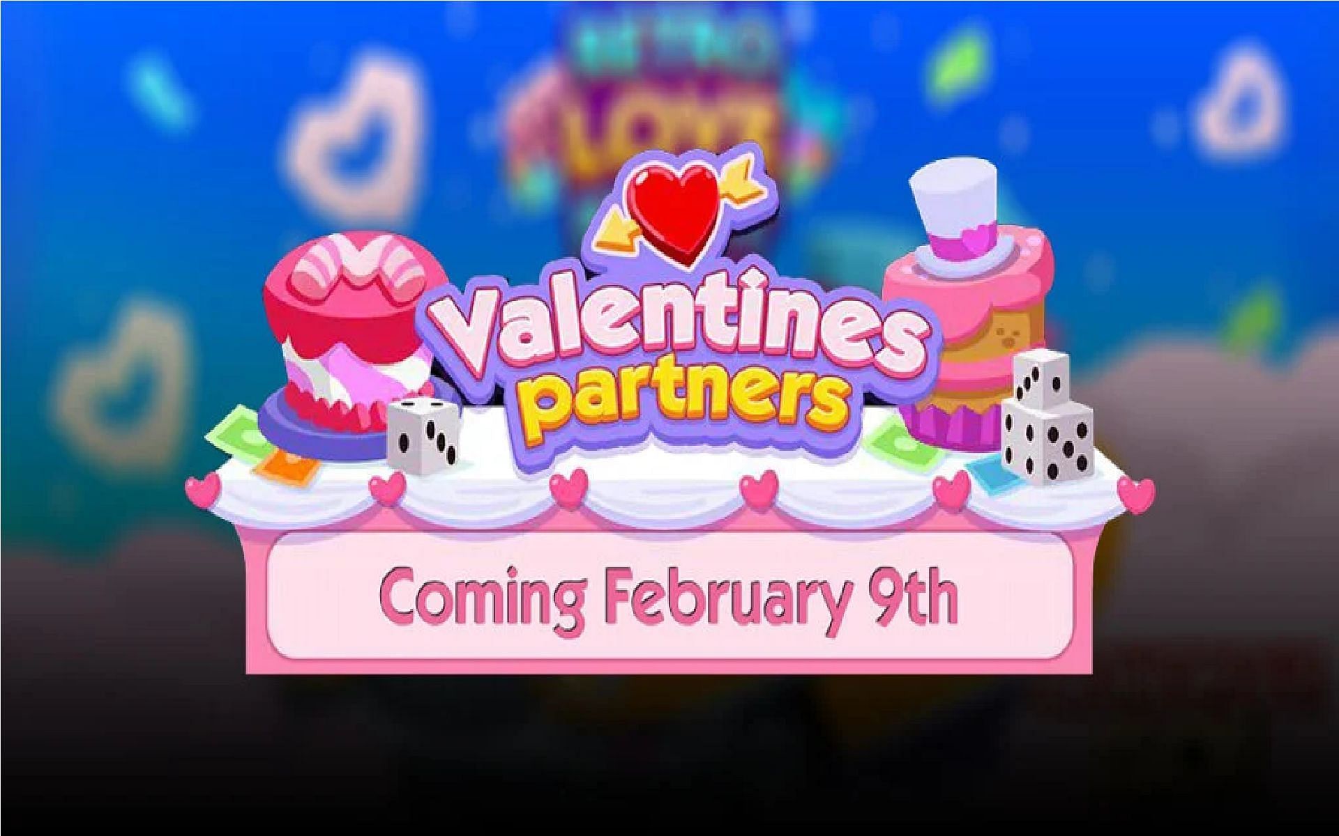 Here is the schedule for the Valentines Partners event