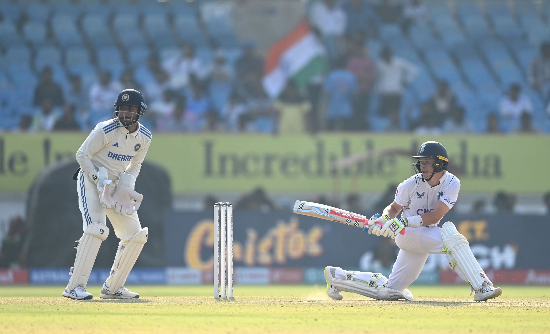 Pope single-handedly won England the opening Test at Hyderabad with unorthodox shots.