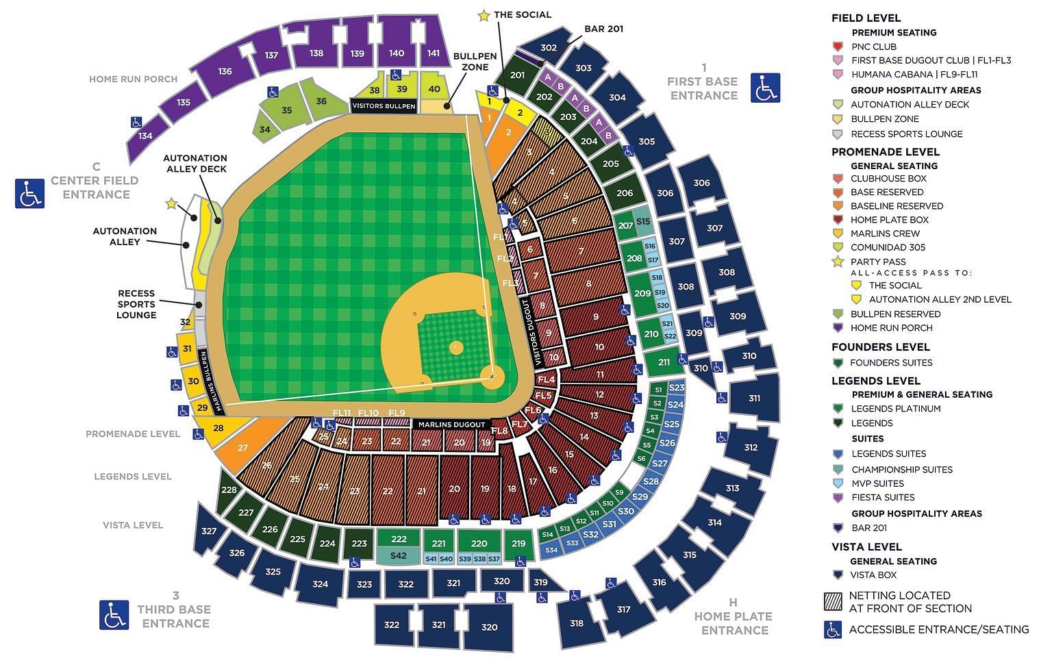 LoanDepot Park&rsquo;s Seating Chart