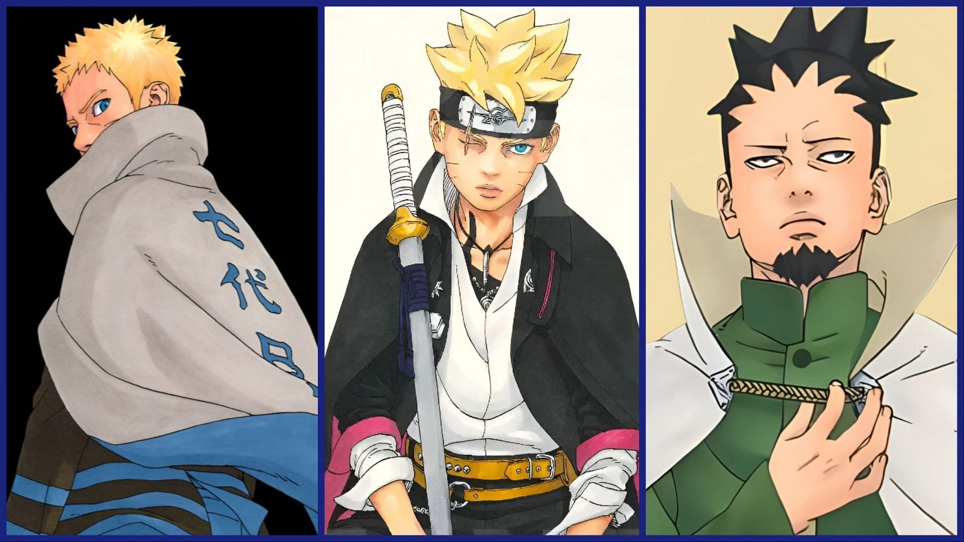 Key characters in the current manga series (Image via Shueisha/Masashi Kishimoto and Mikio Ikemoto)