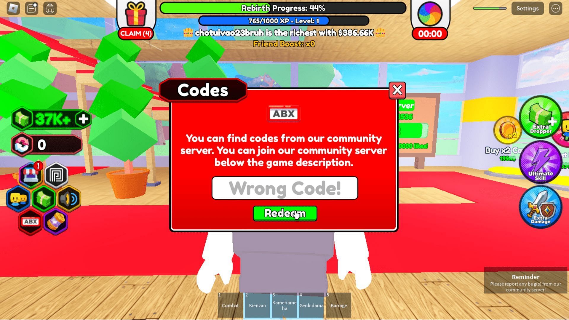 Here&#039;s how you can troubleshoot codes in Anime Power Tycoon (Roblox || Sportskeeda)