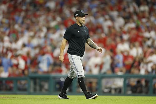 Marlins Manager Skip Schumaker (Image via Getty)