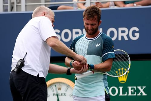 Corentin Moutet during the 2023 US Open