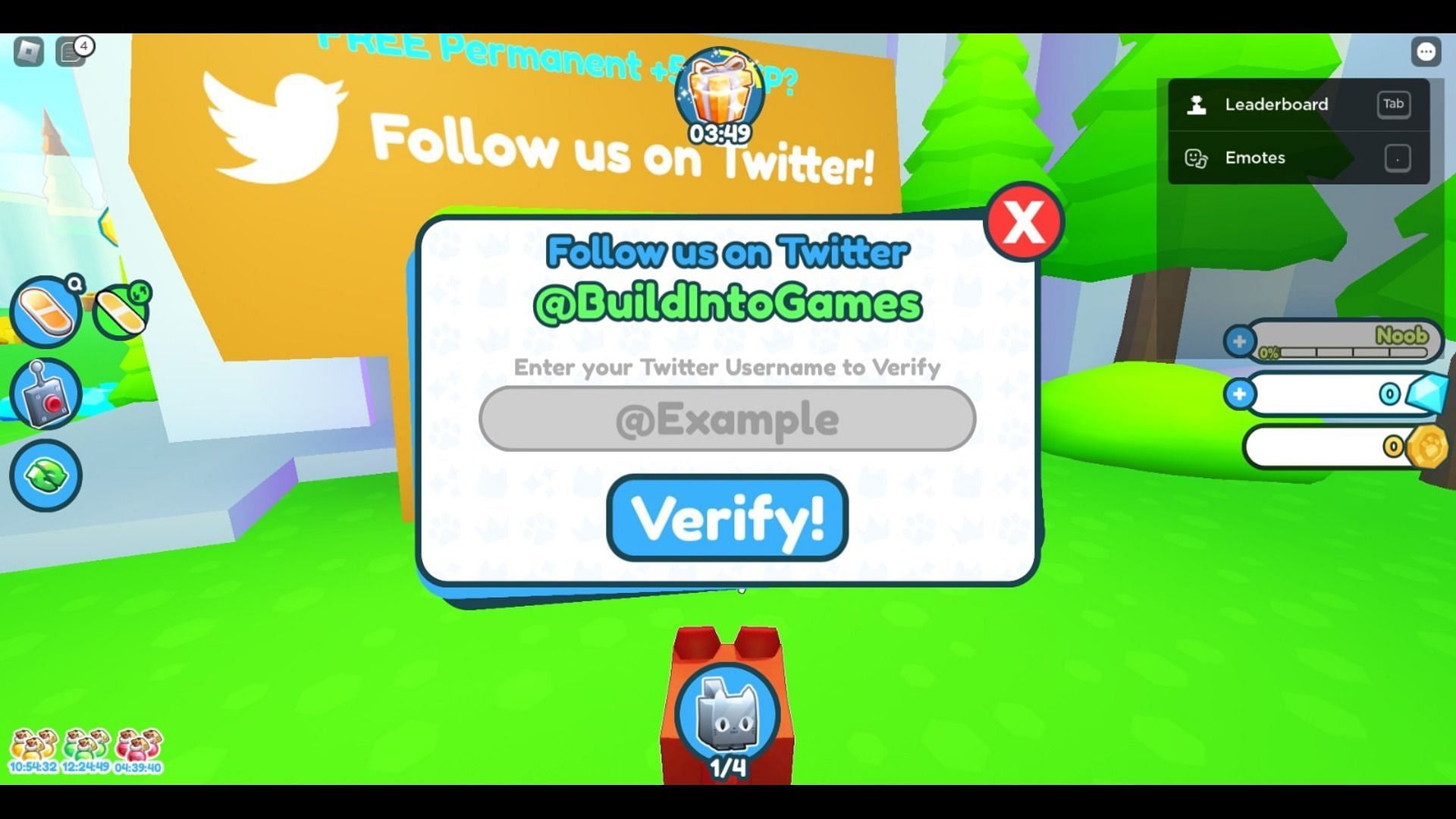 Verify your X account to get free Boosts (Image via Roblox)