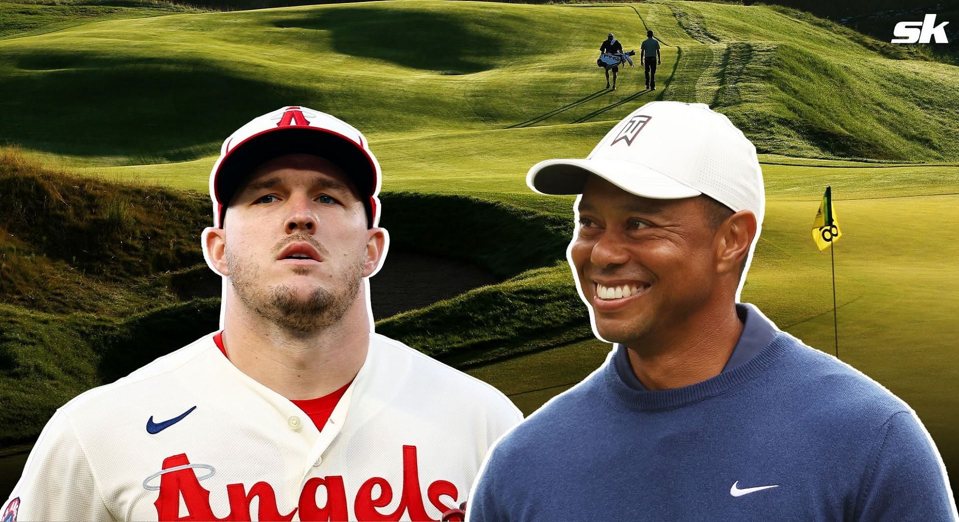 Mike Trout shared on social media that his club course designed by Tiger Woods is making progress