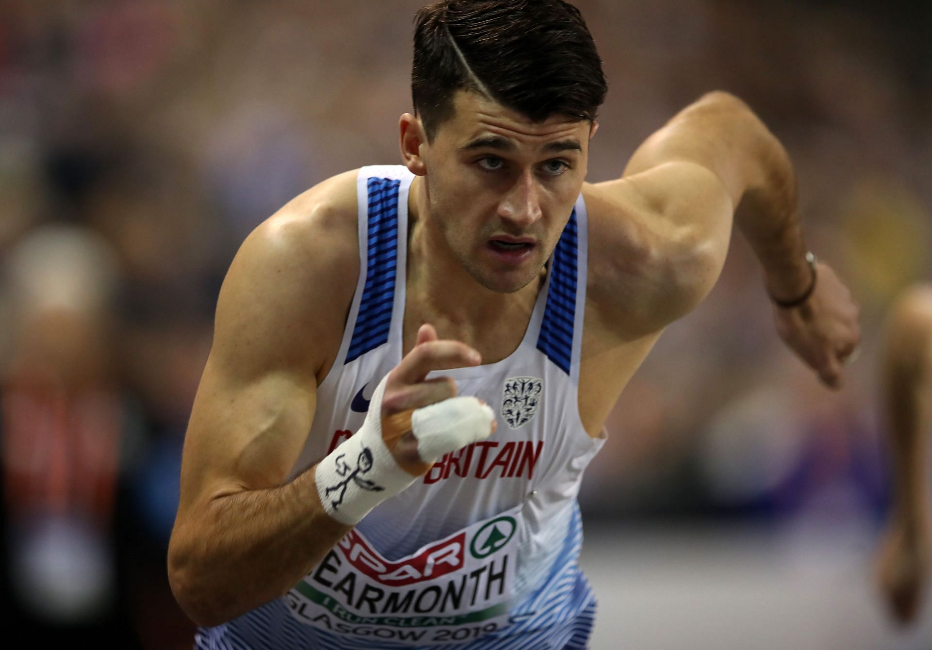 Guy Learmonth at the 2019 European Athletics Indoor Championships.