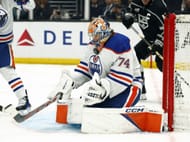 Stuart Skinner of the NHL's Edmonton Oilers
