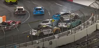 WATCH: Bubba Wallace sent spinning after contact with Tyler Reddick during 2024 NASCAR Busch Light Clash