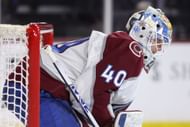 Alexandar Georgiev of the NHL's Colorado Avalanche