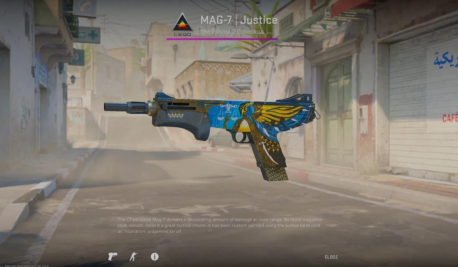  Justice is among the best MAG-7 skins in Counter-Strike 2 (Image via Valve || YouTube/covernant)
