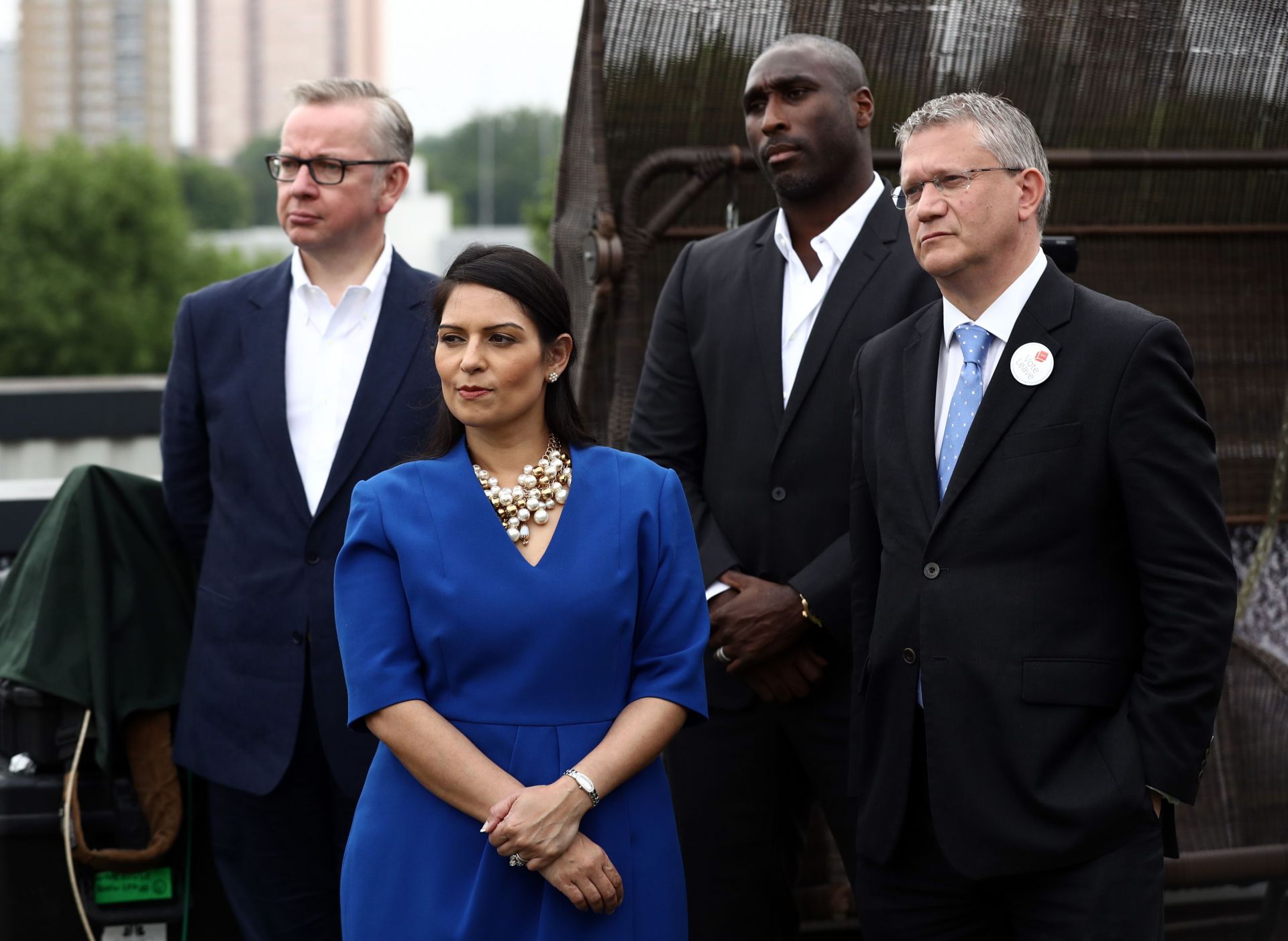 Andrew Rosindell attends a vote leave rally in London (Image via Getty)