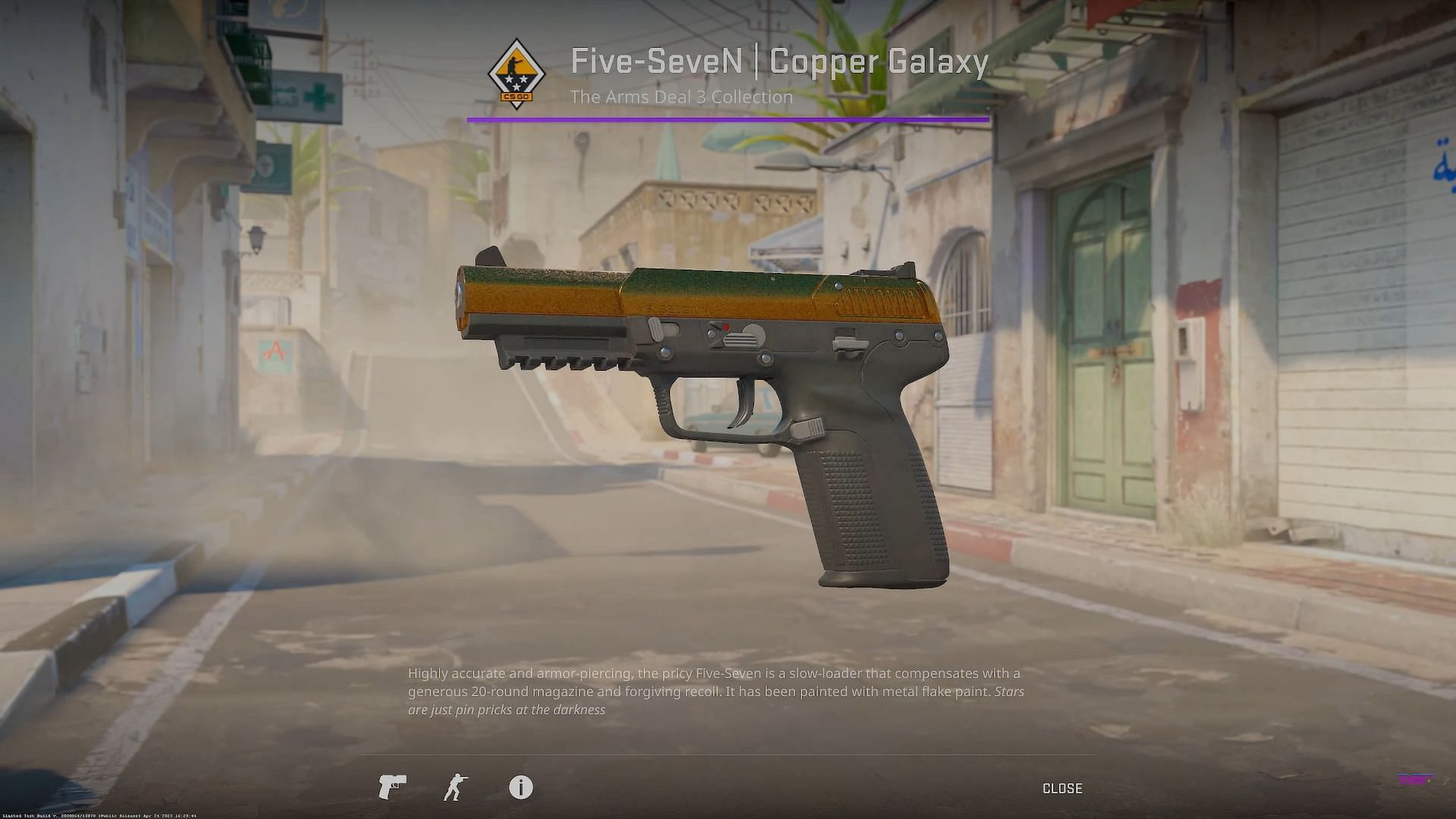 Five-SeveN Copper Galaxy (Image via Valve || YouTube/covernant)