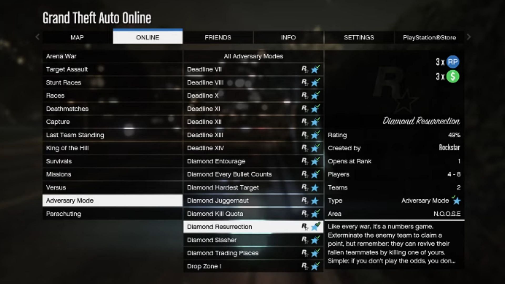 The Diamond Adversary Series playlist (Image via YouTube/Bawsarnold)