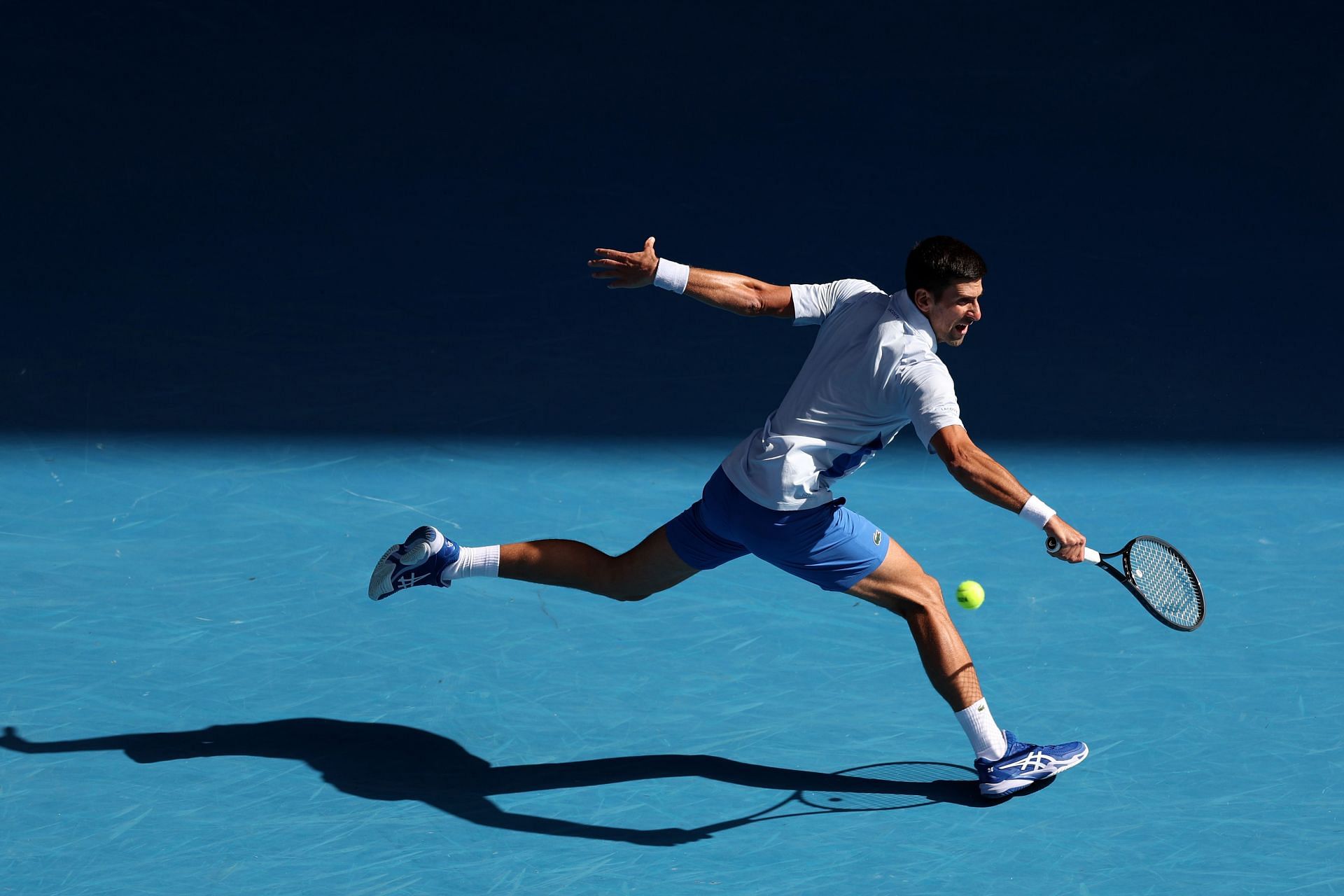 Novak Djokovic at the 2024 Australian Open - Getty Images