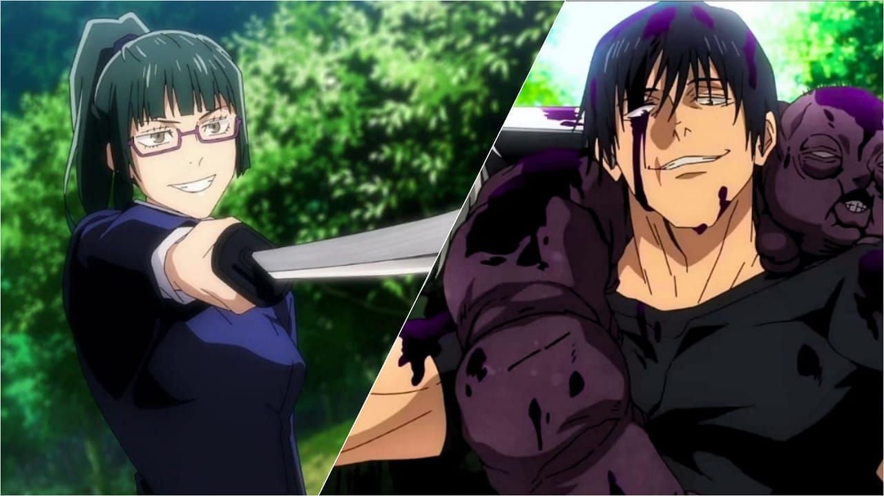 Toji and Maki as seen in the Jujutsu Kaisen anime (image via Sportskeeda)