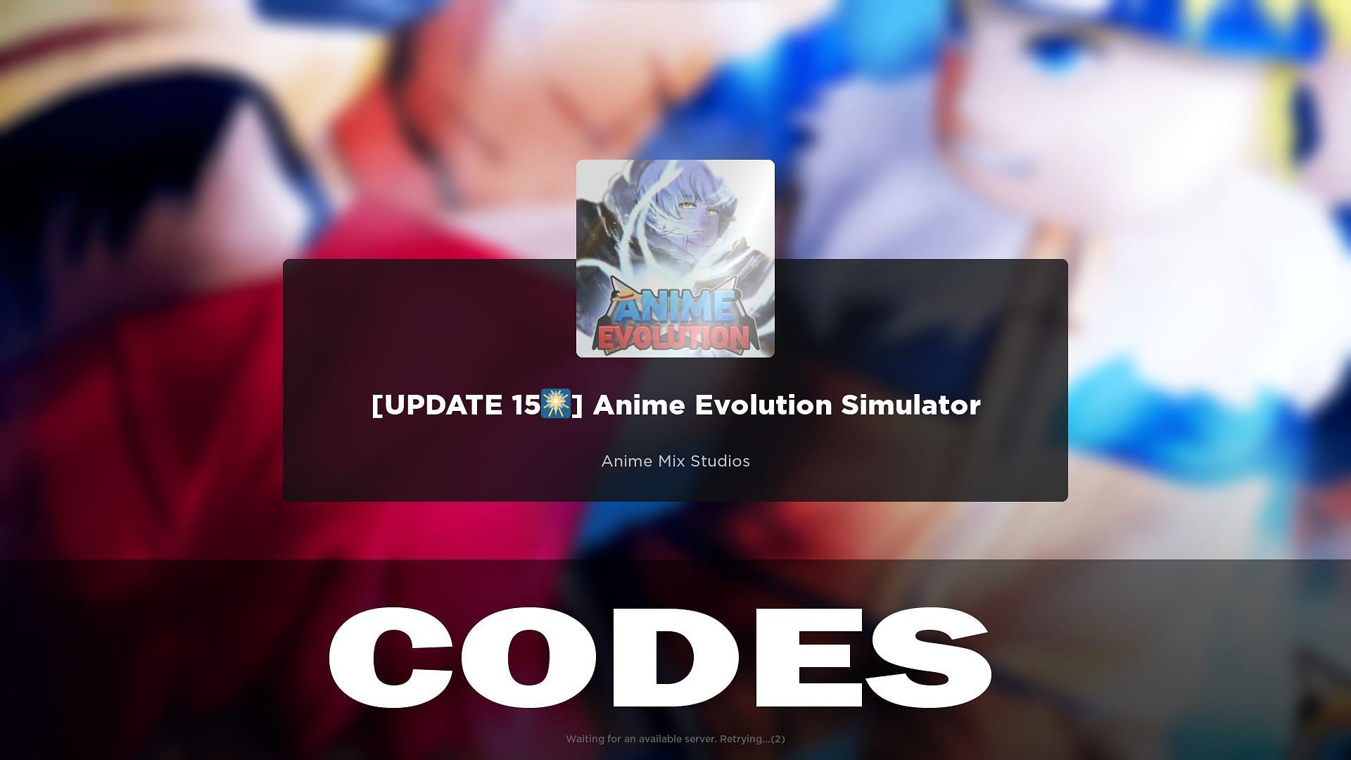 Anime Evolution Simulator codes