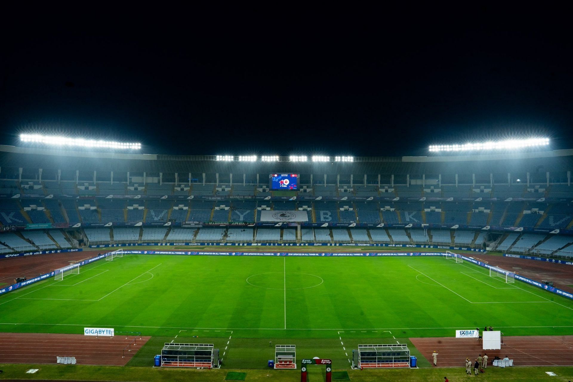The Salt Lake Stadium will be the cauldron where Mohun Bagan take on Hyderabad FC on Saturday. (MBSG Media)