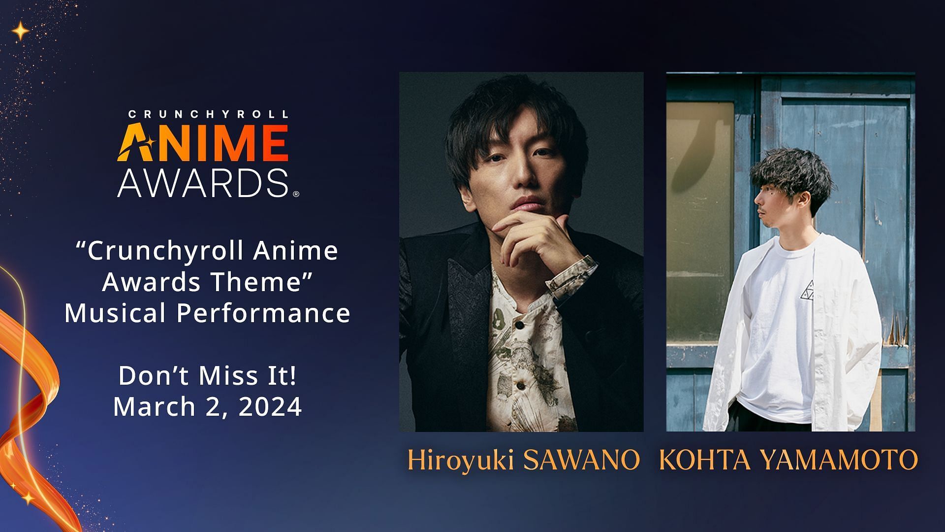 Hiroyuki Sawano and Kohta Yamamoto will produce the opening theme (Image via Crunchyroll)