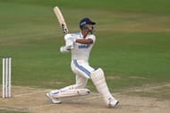 Yashasvi Jaiswal bats: India v England - 2nd Test Match: Day One