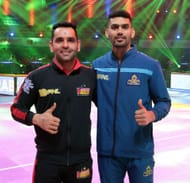 Surjeet Singh with Sagar Rathee (right) (Credits: PKL)