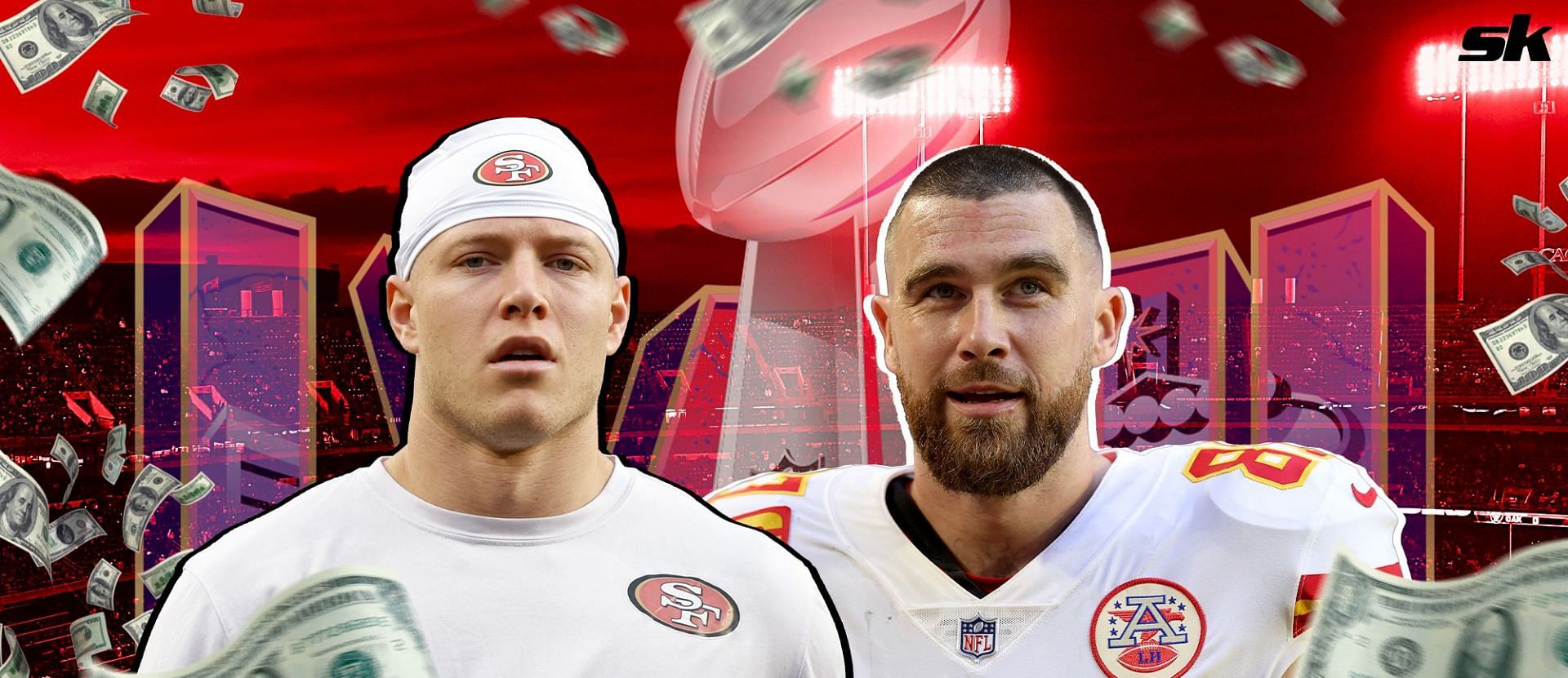 2024 Super Bowl MVP odds for McCaffrey and Kelce