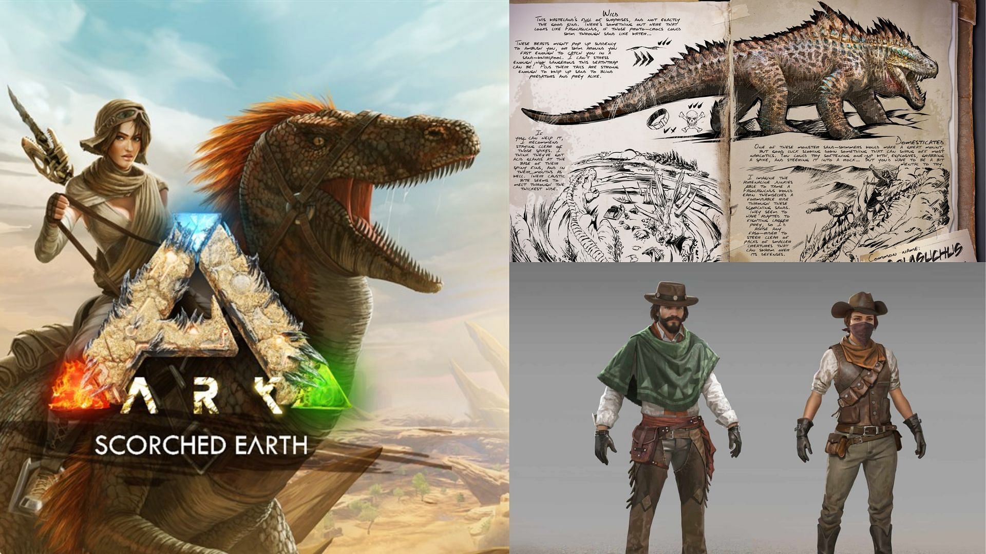 Scorched Earth will bring in a new map, dinosaurs and skins (Image via Studio Wildcard)