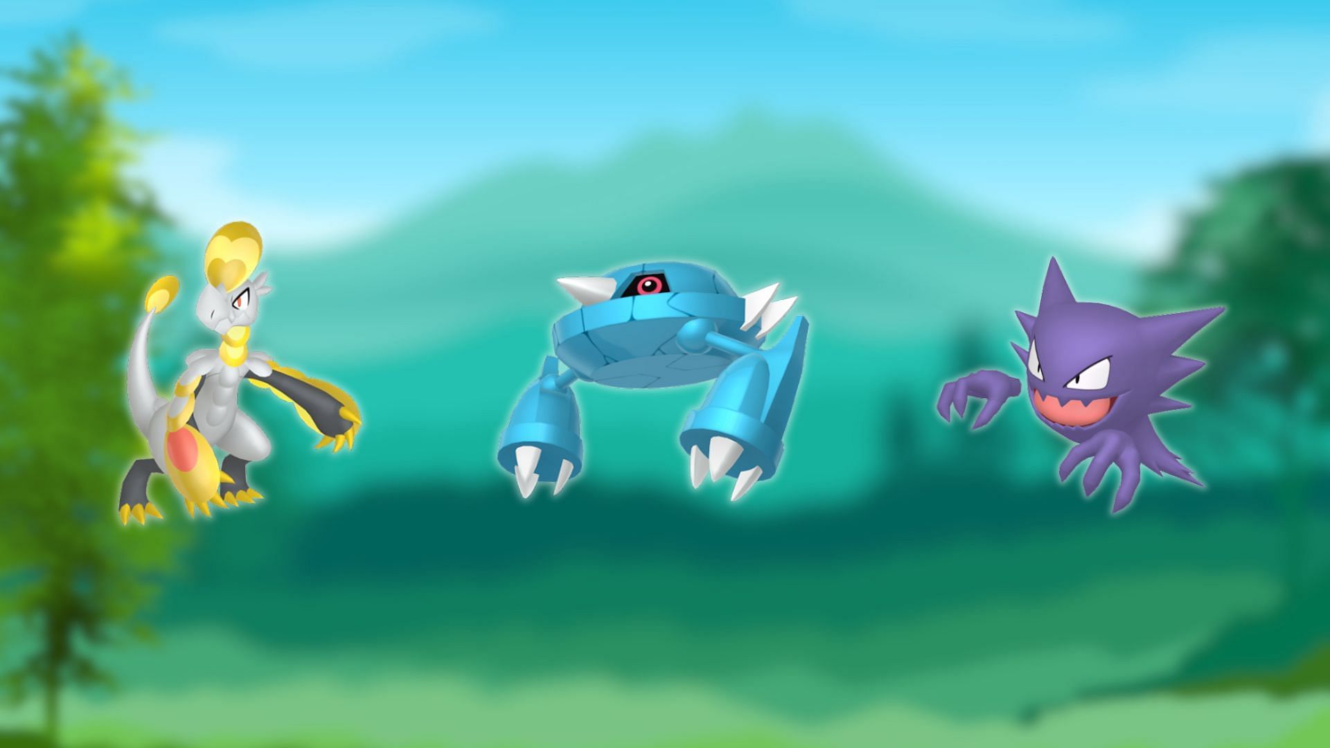 Hakomo-O, Metang, and Haunter (Image via TPC)